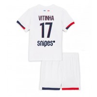 Paris Saint-Germain Vitinha #17 Vonkajší Detský futbalový dres 2025-26 Krátky Rukáv (+ trenírky)
